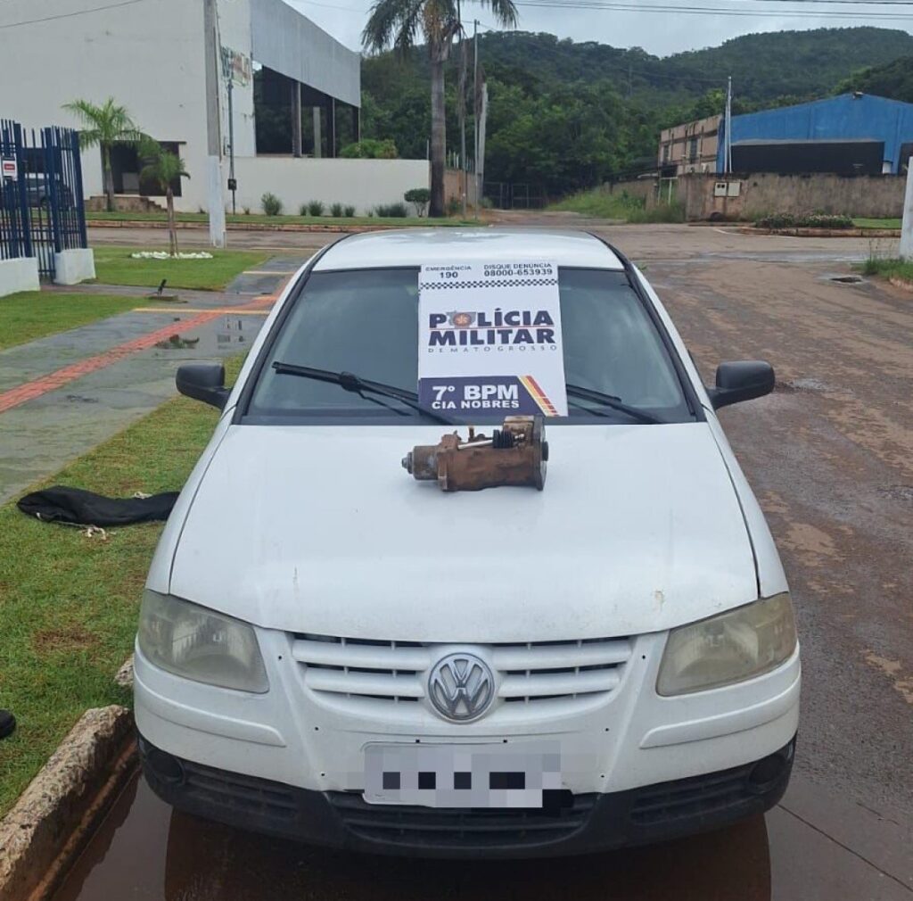 PM de Mato Grosso prende em Nobres suspeito de integrar quadrilha de furto de módulos de caminhões