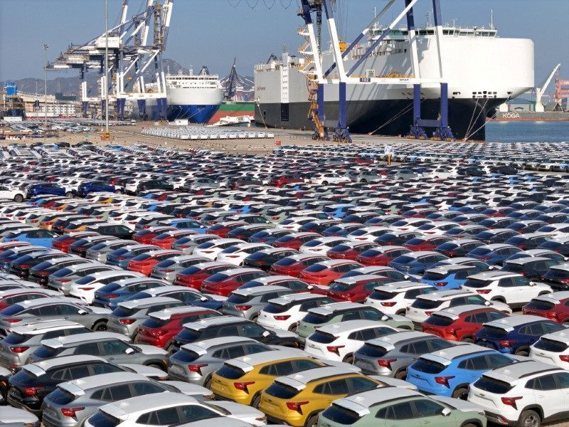 Vendas de automóveis na China crescem em outubro, com subsídios e forte demanda