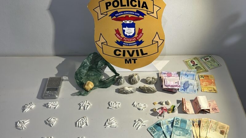 Traficante é preso em flagrante e boca de fumo é desarticulada pela Polícia Civil