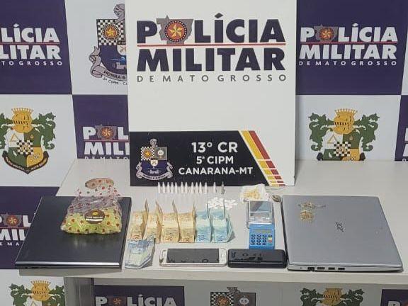 Polícia Militar prende três membros de facção por tráfico e apreende 50 porções de drogas
