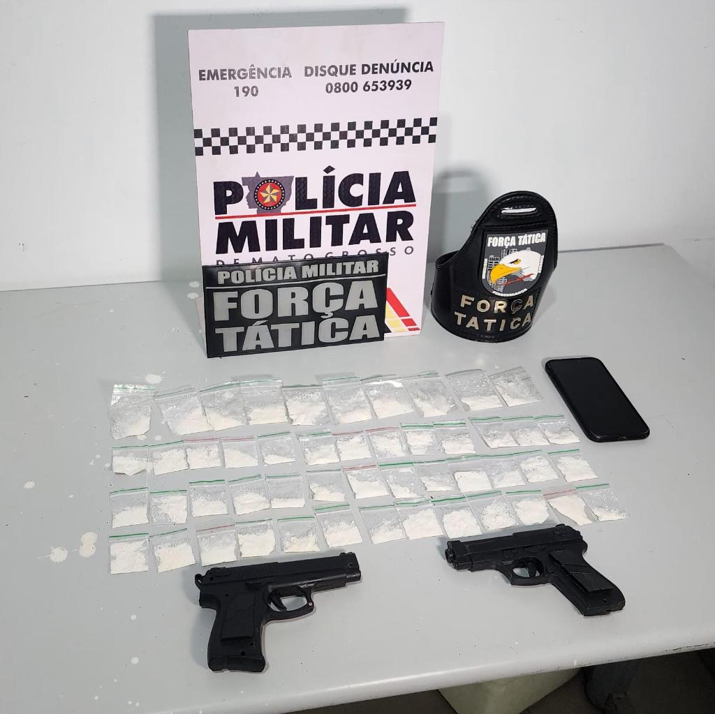 Força Tática prende dois membros de facção por ameaça em Tangará da Serra