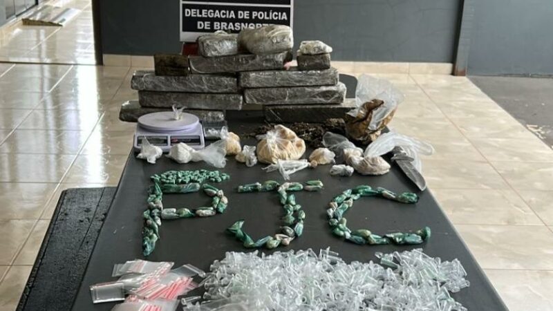 Polícia Civil prende em flagrante casal envolvido com o tráfico de drogas em Brasnorte