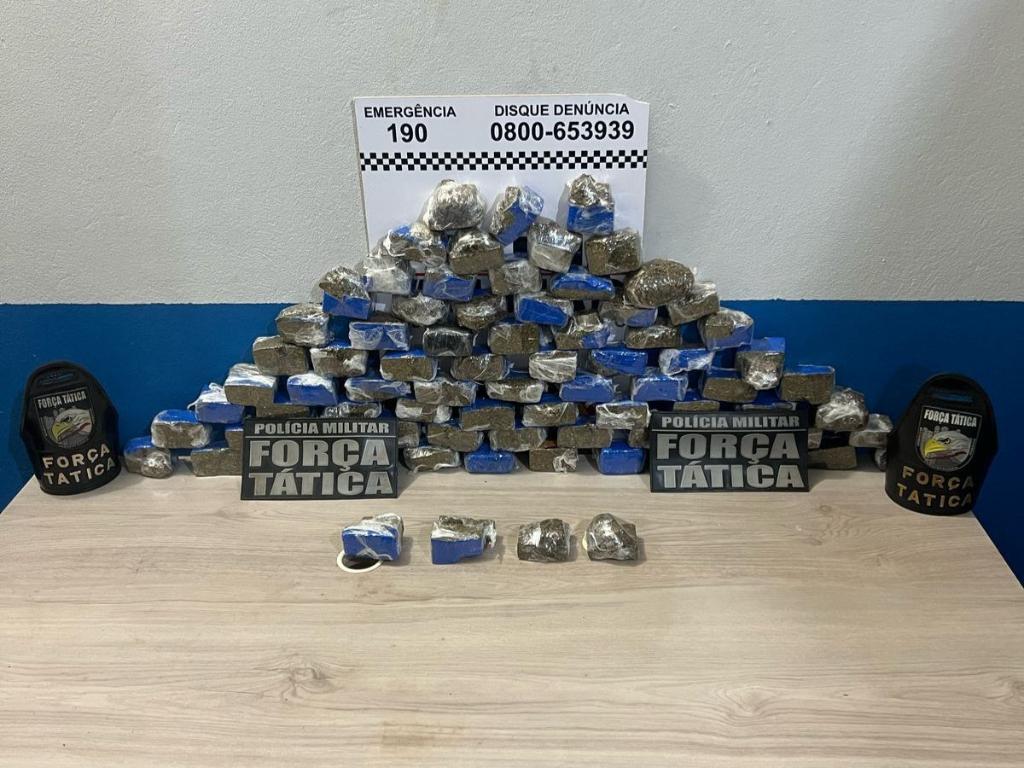 Força Tática prende duas faccionadas e apreende porções de maconha em Lucas do Rio Verde