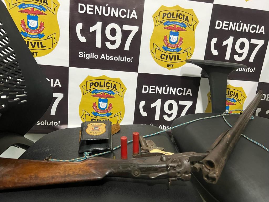 Polícia Civil apreende armas e munições de padrasto que ameaçou matar enteada grávida
