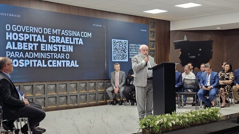 TJMT participa de assinatura de contrato com Hospital Albert Einstein para gestão do Hospital Central de Cuiabá