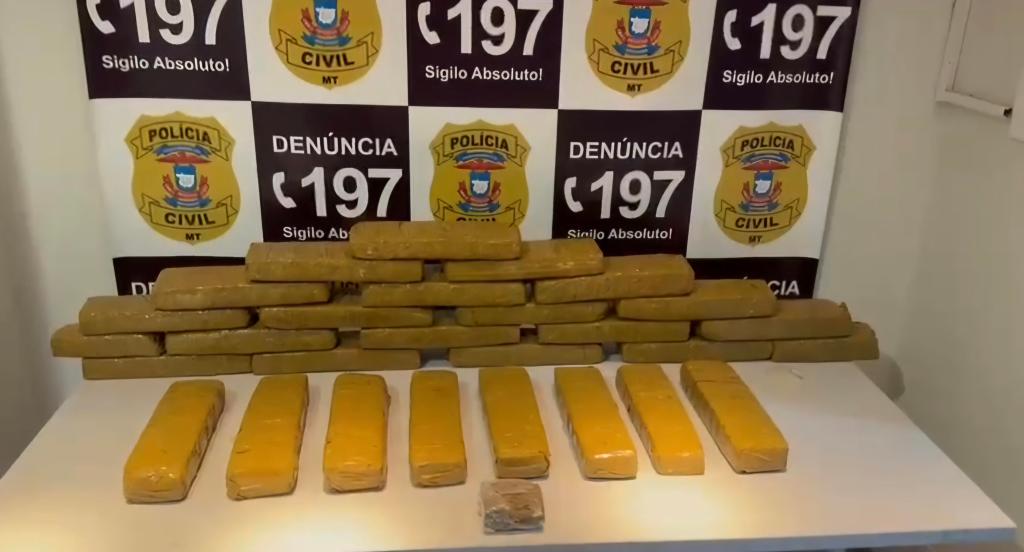 Polícia Civil prende duas mulheres com mais de 28 quilos de maconha