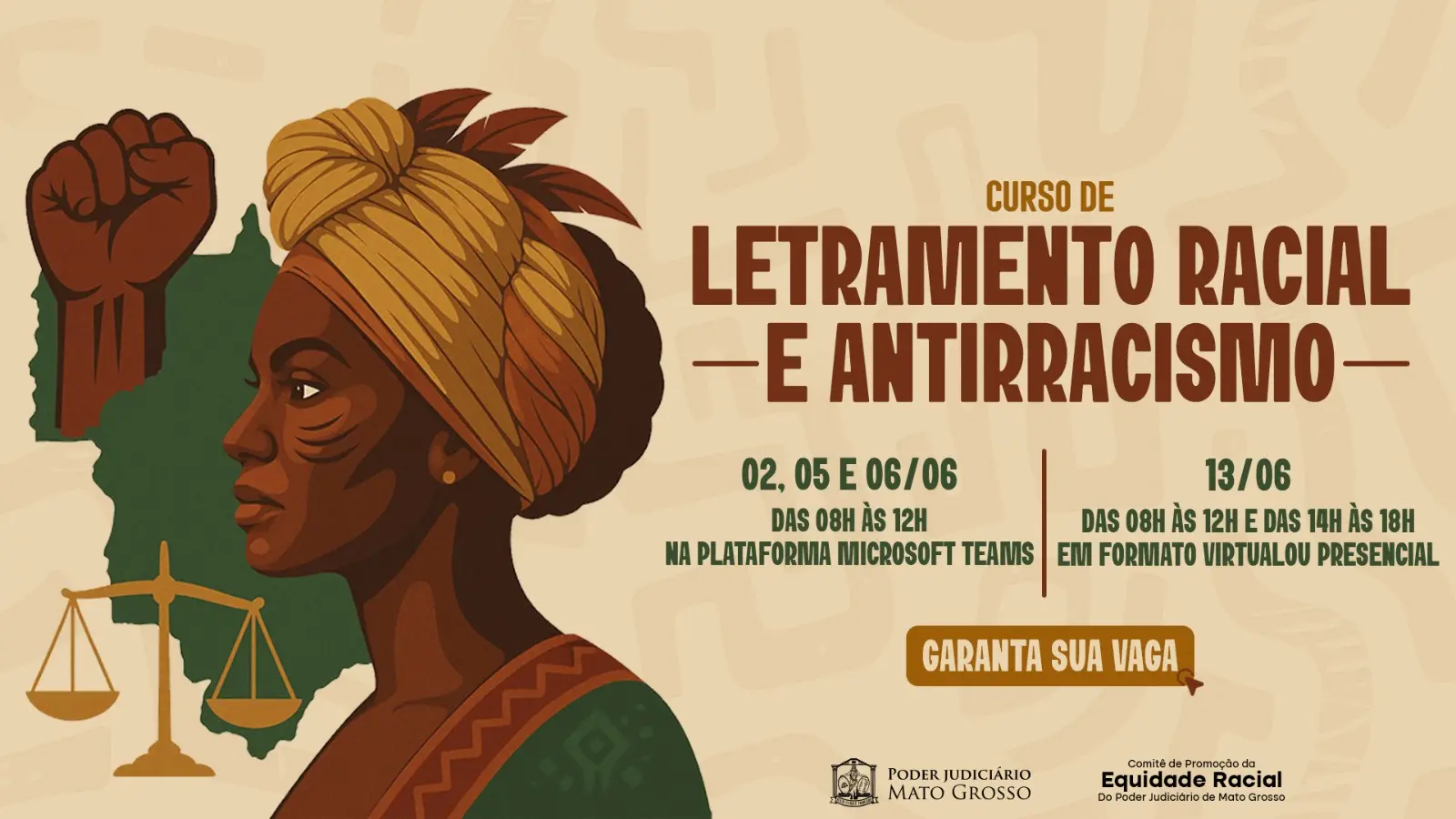 TJMT realiza Curso de Letramento Racial e Antirracismo com foco em inclusão e justiça social