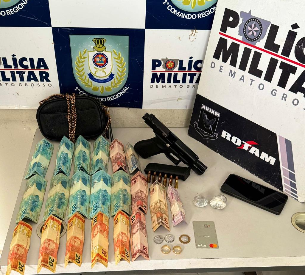 Homem com três mandados de prisão em aberto é preso pela Rotam em Cuiabá