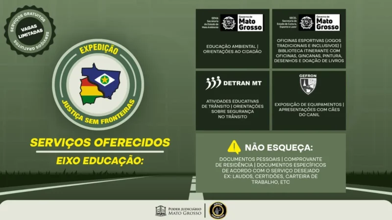 Expedição Justiça Sem Fronteiras investe em educação para transformar vidas na região de fronteira