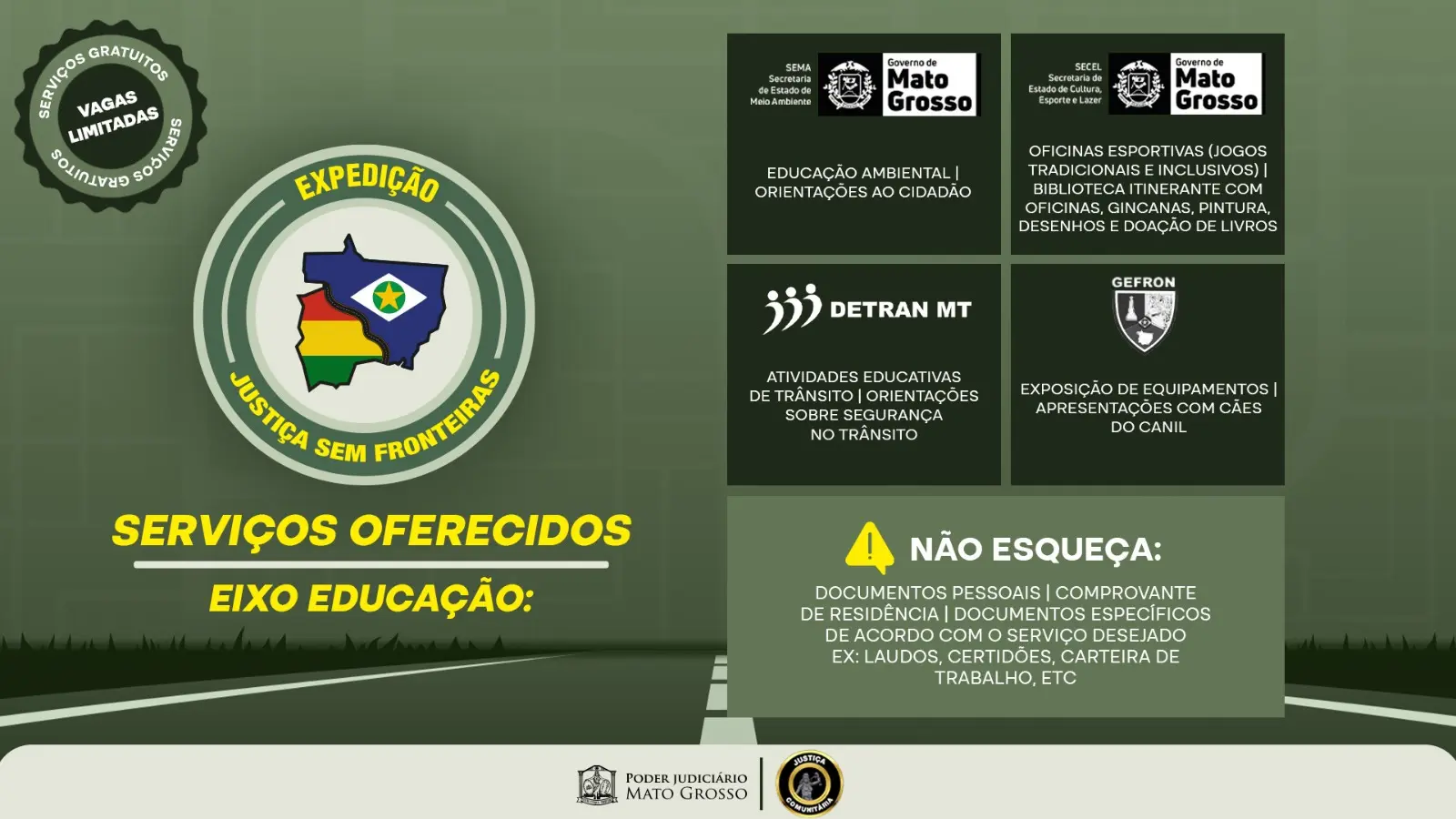 Expedição Justiça Sem Fronteiras investe em educação para transformar vidas na região de fronteira