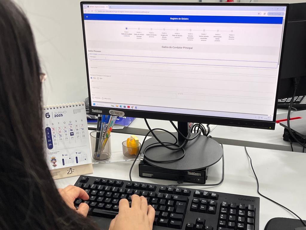 Detran lança portal para registro de sinistro de trânsito sem vítima