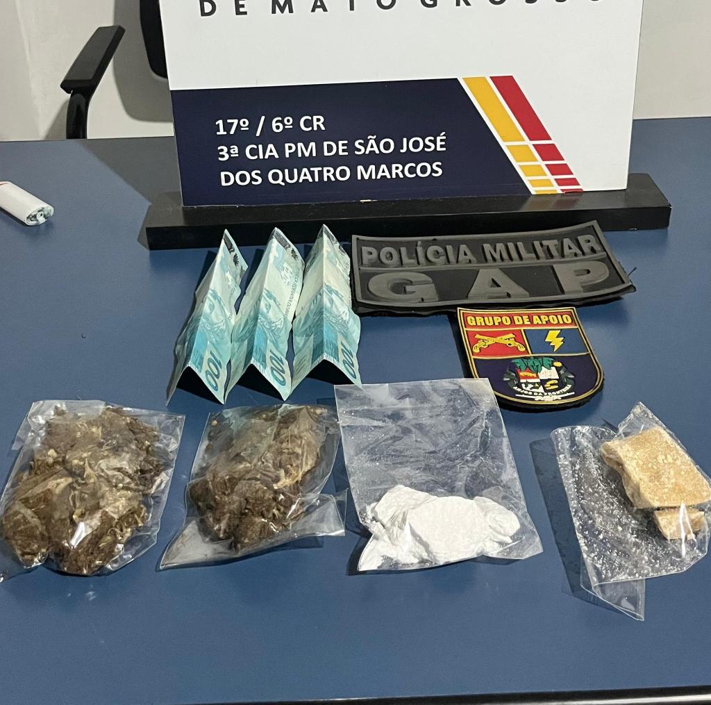 Três adolescentes faccionados são apreendidos por tráfico de drogas pela PM