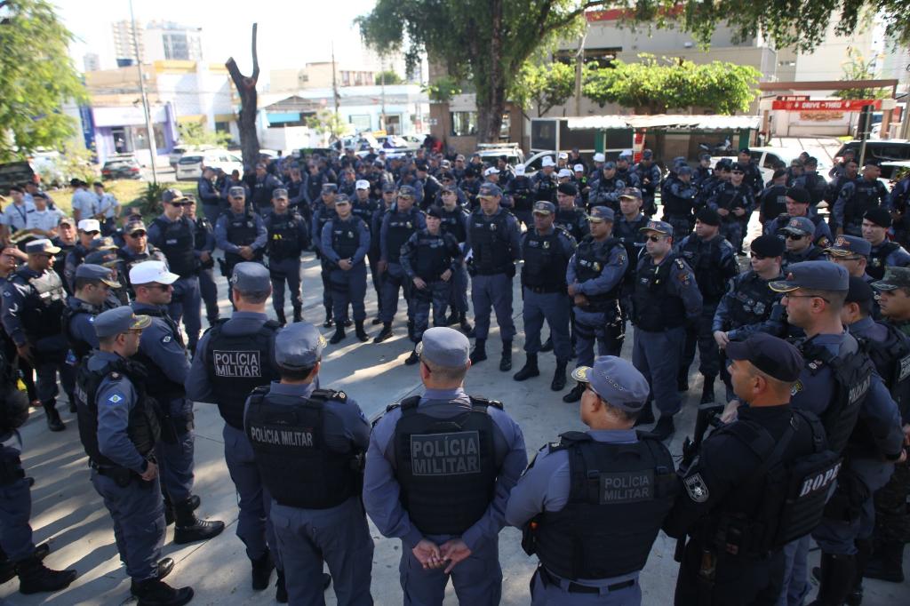 Polícia Militar reforça policiamento com mais de 300 militares na região central de Cuiabá e Várzea Grande