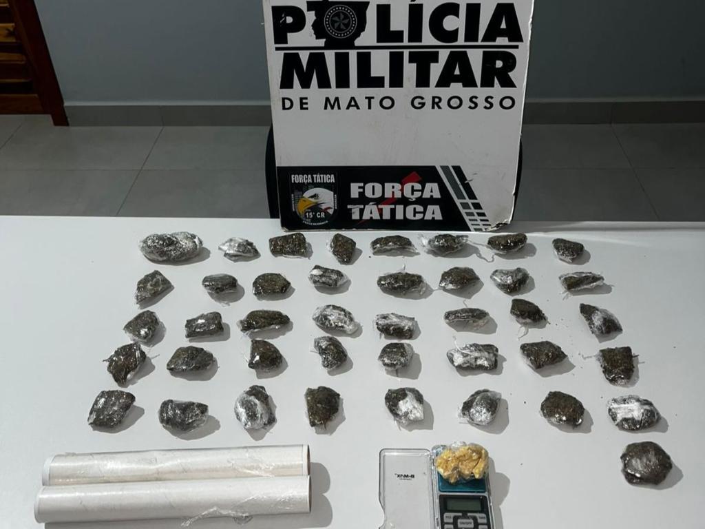 Força Tática apreende duas adolescentes por tráfico de drogas em Matupá