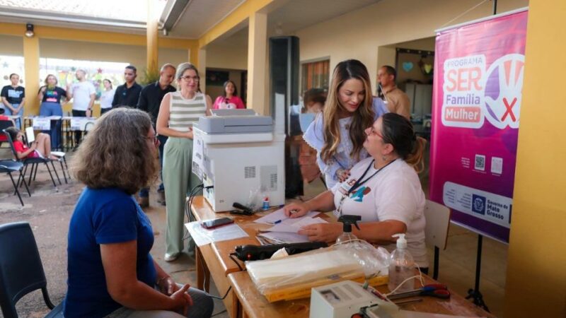 Primeira-dama de MT participa do Mutirão da Cidadania e Mutirão SER Família em Araguaiana e Pontal do Araguaia nesta terça (15)