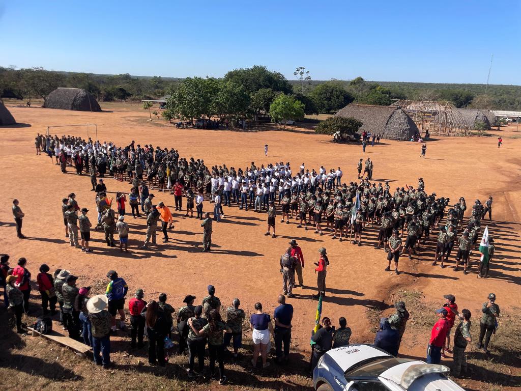 Crianças e adolescente se reúnem no 6º Intercâmbio de Programas Agentes Mirins de MT