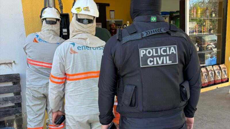 Estabelecimentos comerciais são alvo de operação da Polícia Civil para apurar denúncias de fraudes no registro de energia