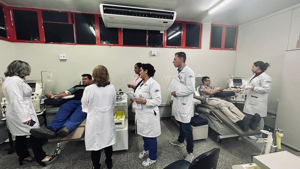 MT Hemocentro realiza capacitação em aférese para profissionais da saúde