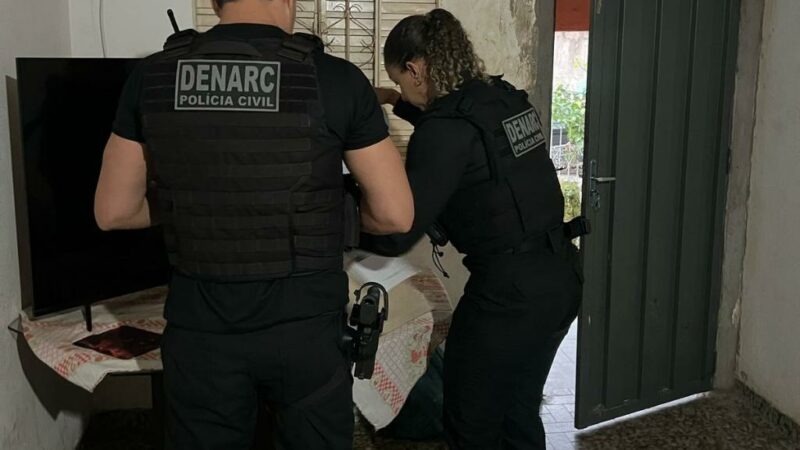 Polícia Civil cumpre buscas contra grupo envolvido em esquema de tráfico no bairro Jardim Brasil