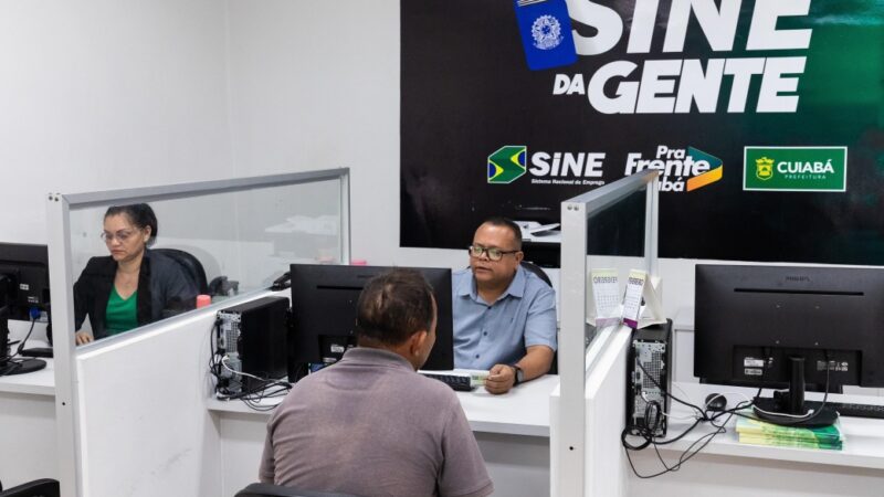 Sine Municipal de Cuiabá oferece 440 vagas de emprego nesta sexta-feira