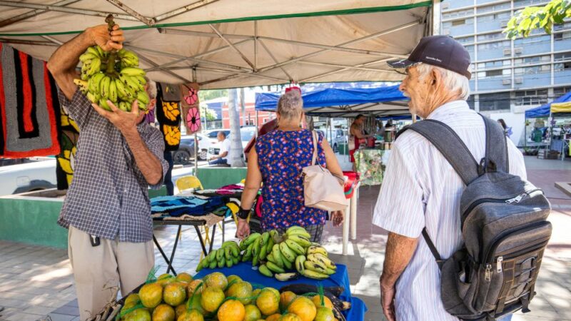 Feira da Agricultura Familiar movimenta Praça Alencastro nesta segunda