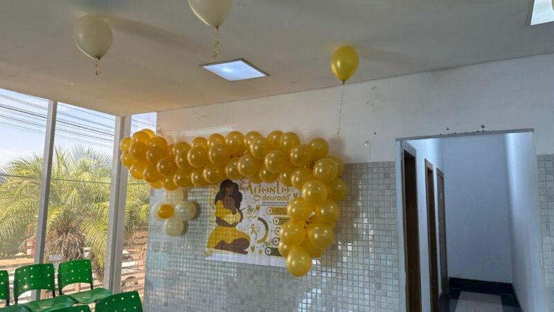 Cuiabá promove ações especiais do Agosto Dourado em unidades de saúde