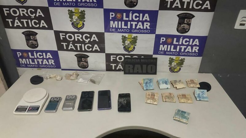 Casal é preso com entorpecentes e R$ 11,3 mil em dinheiro do tráfico de drogas