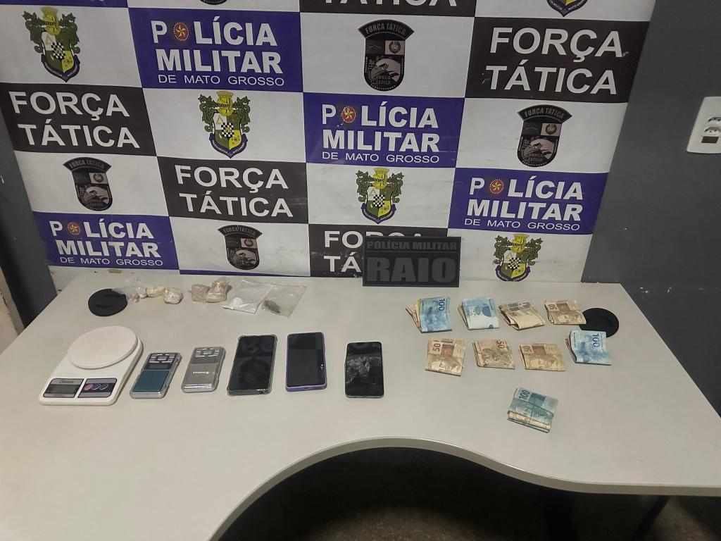 Casal é preso com entorpecentes e R$ 11,3 mil em dinheiro do tráfico de drogas