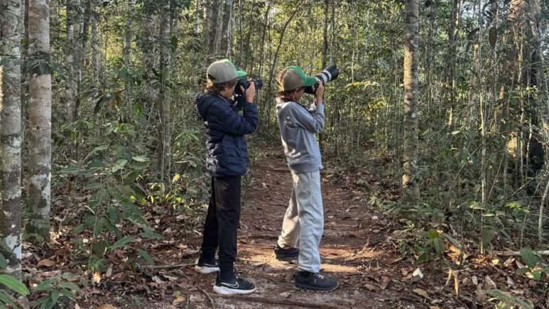 Observadores mirins realizam expedição em busca de aves e testemunham biodiversidade de MT