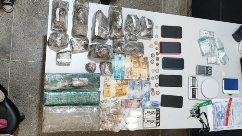 Traficante é preso pela Polícia Civil com drogas e munições em Pontes e Lacerda