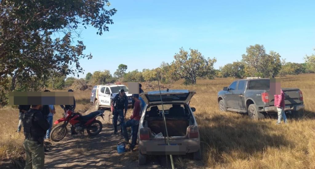 Polícia Militar detém seis pessoas suspeitas por invasão de propriedade rural