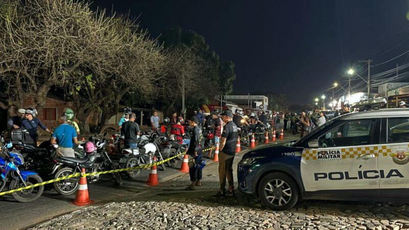 Operação termina com três prisões e 33 motocicletas removidas em Cuiabá