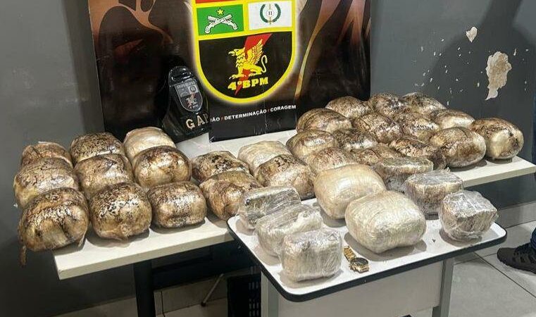 Polícia Militar apreende 50 quilos de maconha dentro de veículo em Várzea Grande