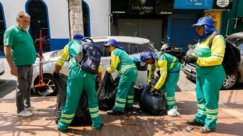 Limpurb retira cinco toneladas de lixo em 40 minutos após desfile de 7 de Setembro