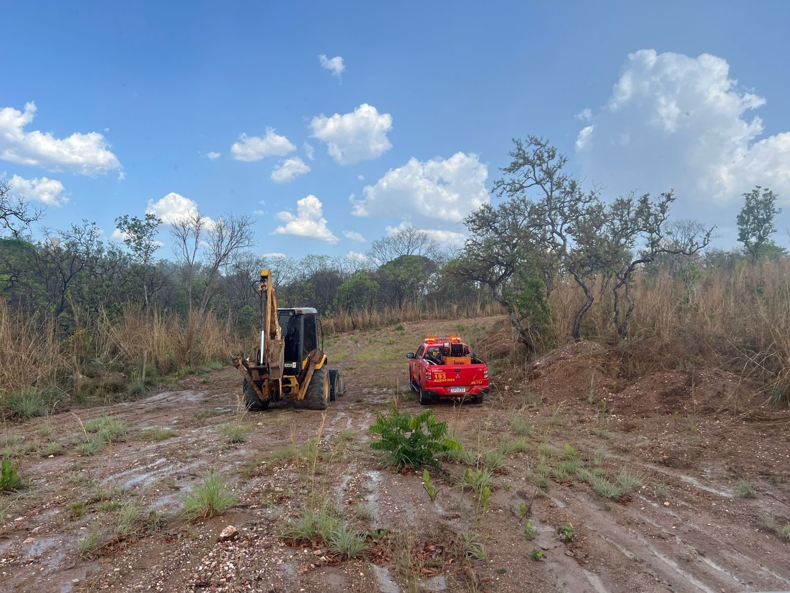 Prefeitura atua contra fogo próximo ao Parque Mãe Bonifácia