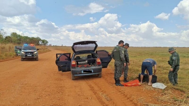 PM e Sema apreendem 22 quilos de pescado irregular na MT-370 em Itiquira