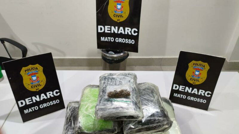 Polícia Civil prende irmãs que transportavam malas carregadas de entorpecentes em Cuiabá