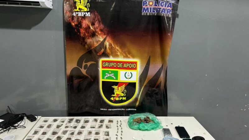 Polícia Militar prende faccionado por tráfico de drogas em Várzea Grande