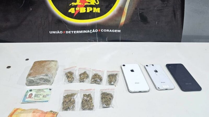 Polícia Militar prende homem por tráfico de drogas em Várzea Grande