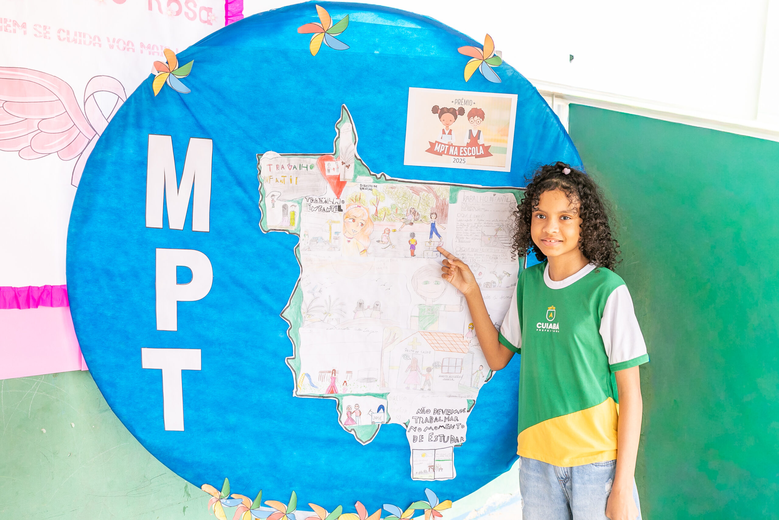 Aluna de Cuiabá vence prêmio de melhor desenho de MT por combate à exploração do trabalho infantil