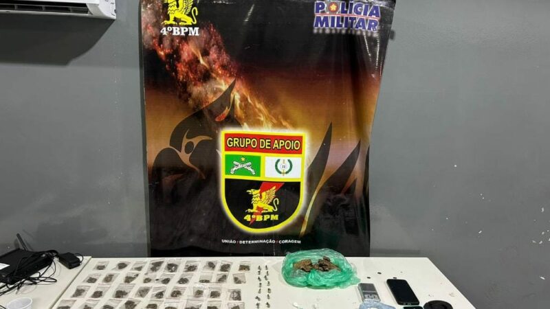 Polícia Militar prende faccionado por tráfico de drogas em Várzea Grande