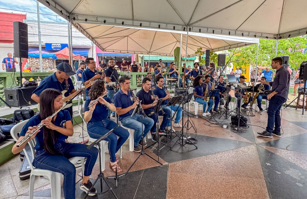 Feira do Centro em Cuiabá encanta com show da Banda Municipal de VG