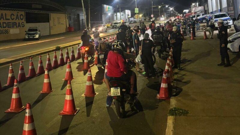 Operação Lei Seca resulta em uma pessoa presa em Várzea Grande; 159 motocicletas são fiscalizadas
