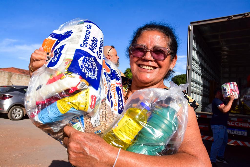 Estado distribui quase 280 mil cestas e reforça a segurança alimentar em Mato Grosso em 2025