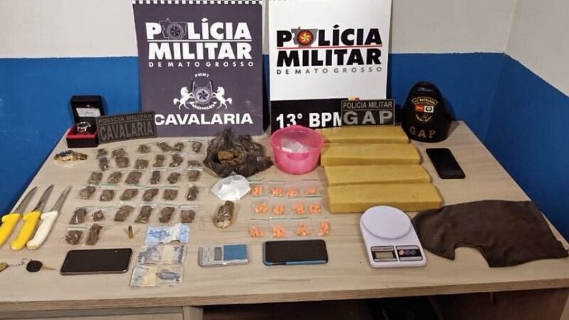 Polícia Militar prende dupla suspeita por tentativa de roubo a joalheria e tráfico de drogas