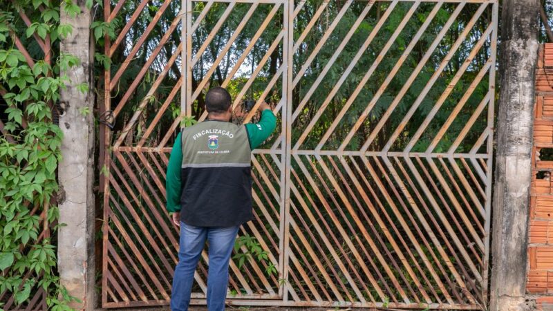 Sorp executa mais de 6,5 mil fiscalizações contra de terrenos abandonados, água parada e lixo irregular