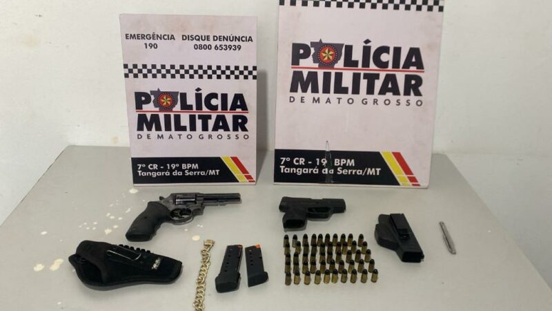 Polícia Militar prende homem por porte ilegal de arma de fogo e apreende 51 munições