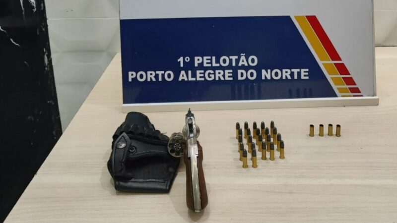 PM prende homem que efetuou disparos de arma contra residência em Porto Alegre do Norte