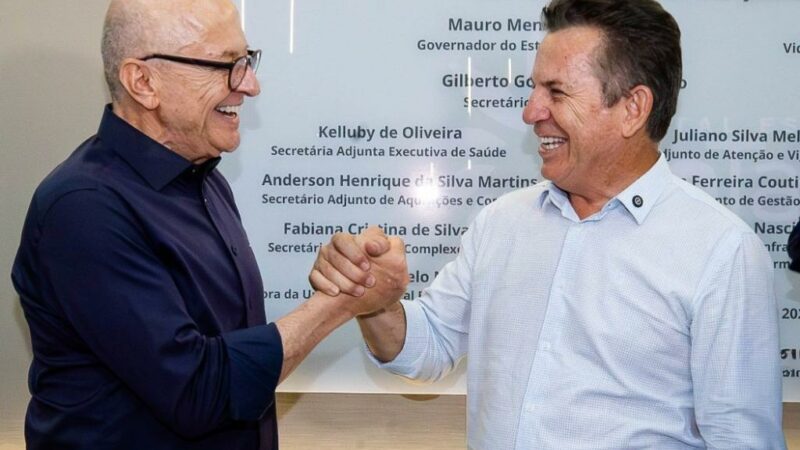 Mauro Mendes passa comando do Governo de MT para Otaviano Pivetta nesta terça-feira (31)