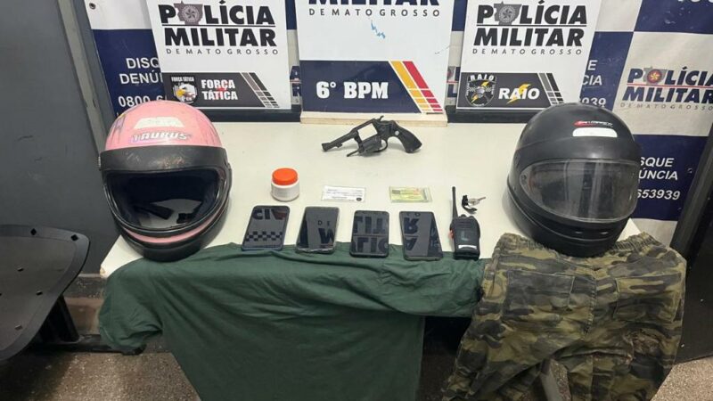 PM desarticula quadrilha de faccionados suspeita por tentativas de homicídio em Cáceres